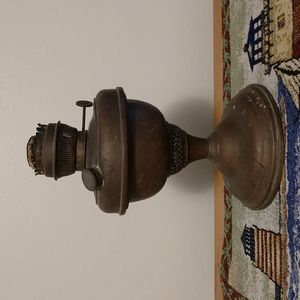 Vintage Original 10" Austrian R. Ditmar's Favorit Lamp Copper Oil Lamp Austria